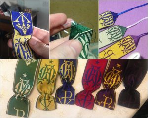 The process of creating broad ribbon markers for a Missale Romanum