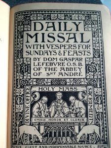 The frontispiece for the St. Andrew's Daily Missal