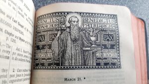 A saint's days illustration (St. Benedict)