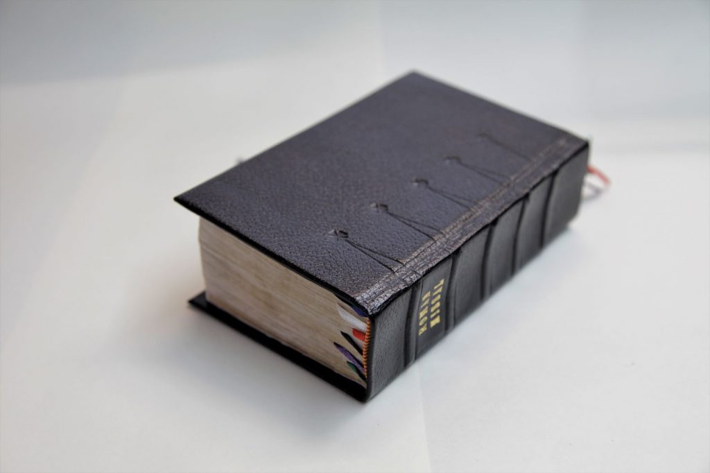 Roman Missal with new black calf leather cover